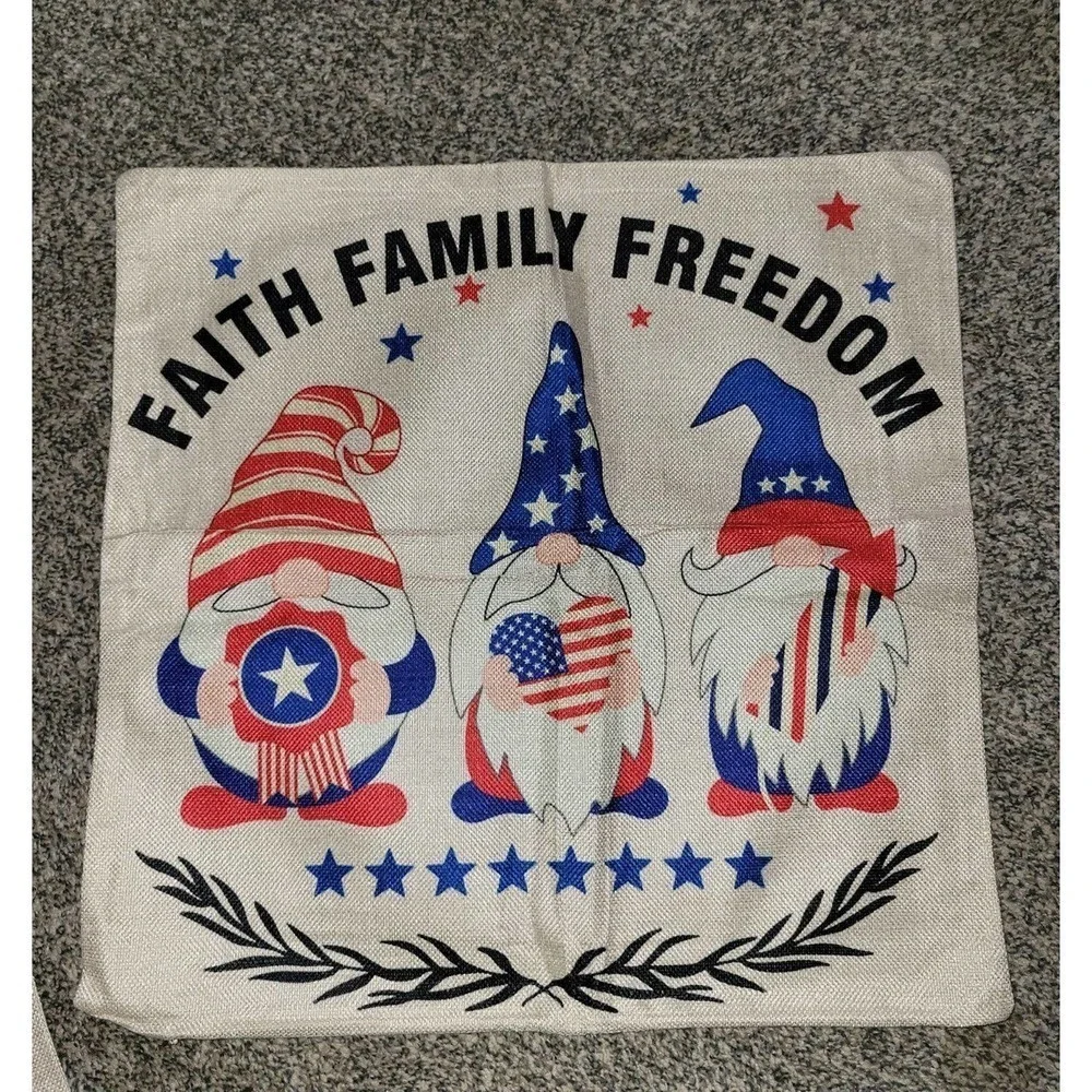 4 pack 4th of July pillow case covers